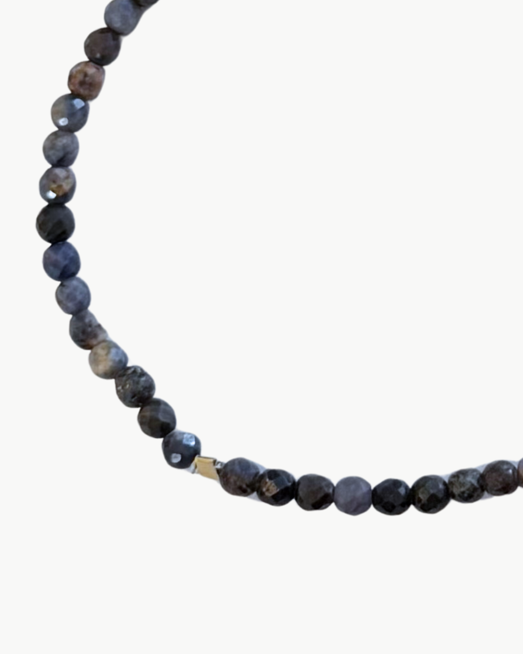 SEMIPRECIOUS BRACELET IN BLACK MARBLE by MARIT RAE - Romi Boutique