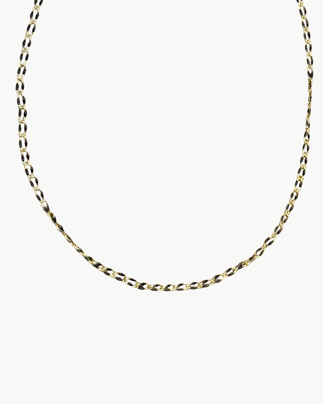 OVAL LINK NECKLACE IN BLACK by Marit Rae - Romi Boutique