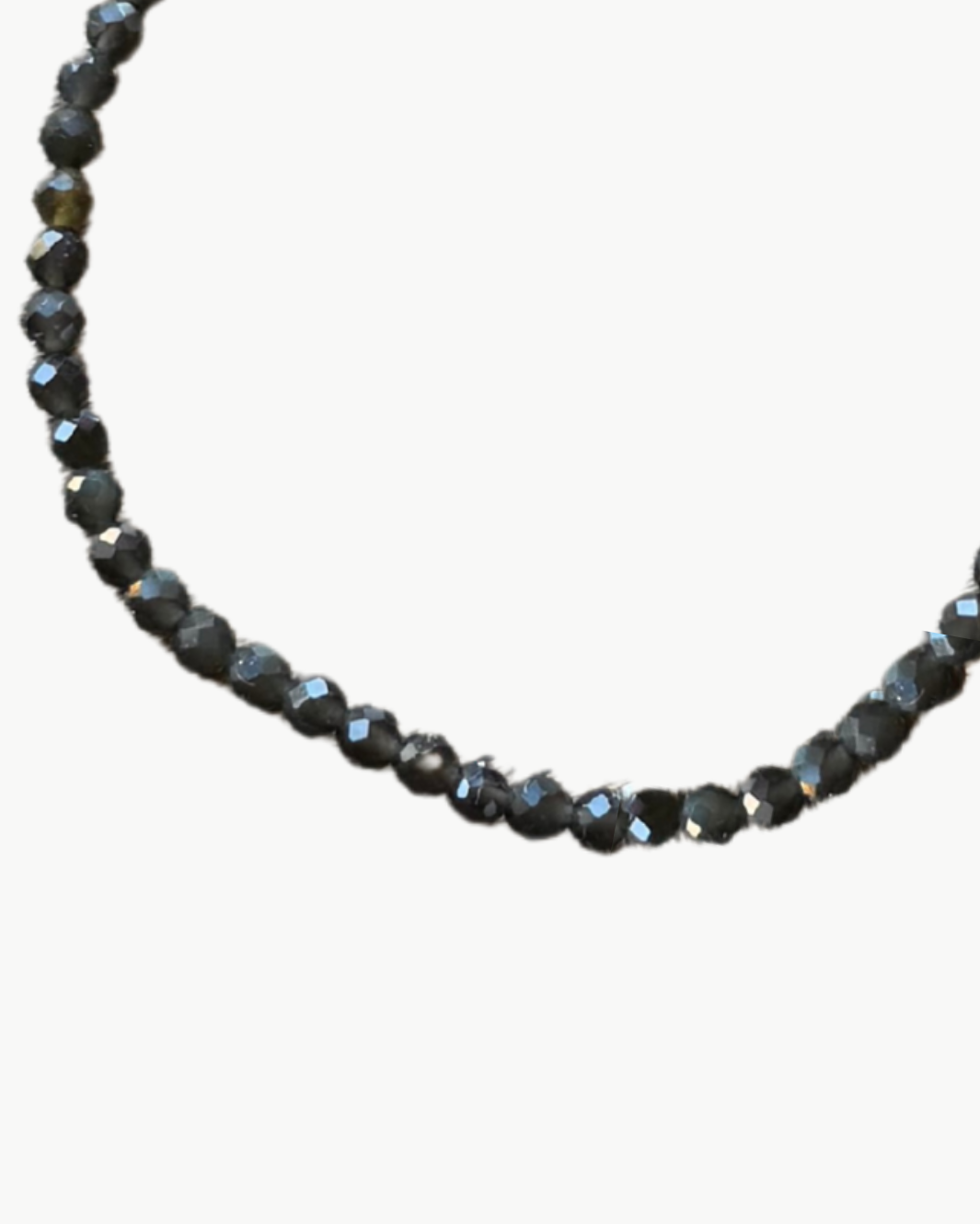SKINNY SEMIPRECIOUS BRACELET IN BLACK by Marit Rae - Romi Boutique