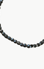 SKINNY SEMIPRECIOUS BRACELET IN BLACK by Marit Rae - Romi Boutique