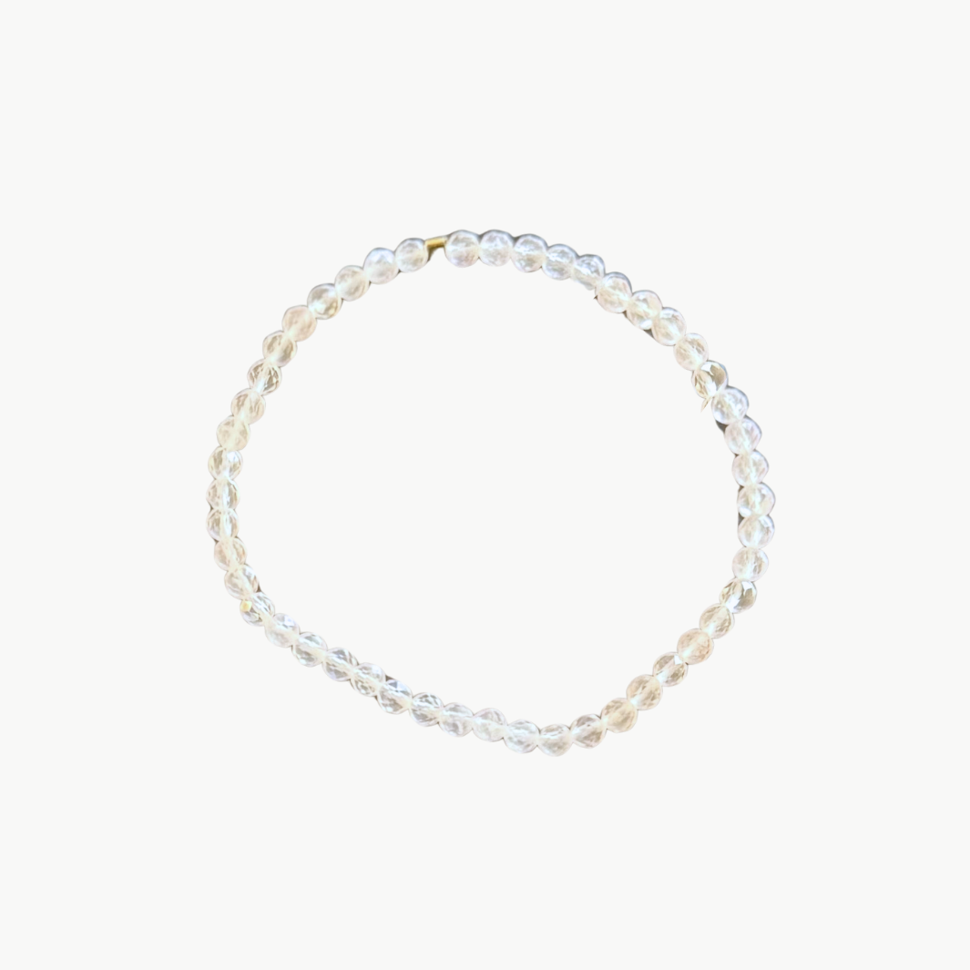 SEMIPRECIOUS BRACELET IN CLEAR by MARIT RAE - Romi Boutique