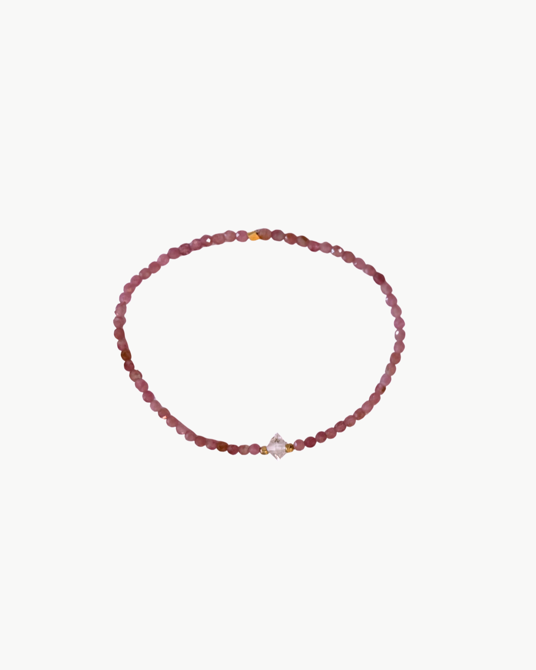 BEADED BRACELET IN DUSTY ROSE by Marit Rae - Romi Boutique
