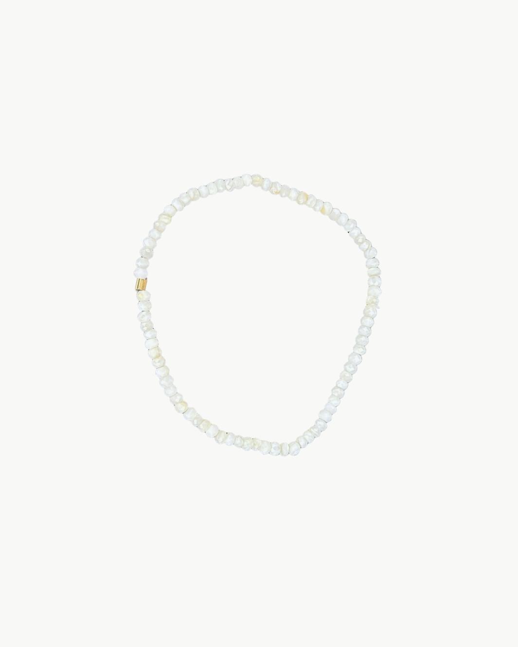 SKINNY SEMIPRECIOUS BRACELET IN FADED WHITE by Marit Rae - Romi Boutique