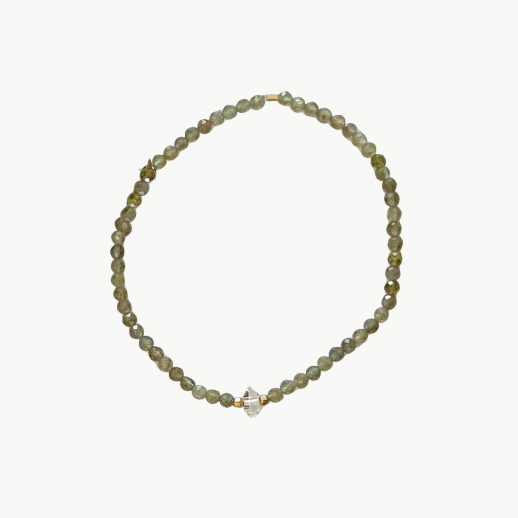 BEADED BRACELET IN GREEN by Marit Rae - Romi Boutique