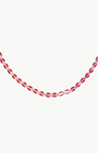OVAL LINK NECKLACE IN HOT RED by Marit Rae - Romi Boutique