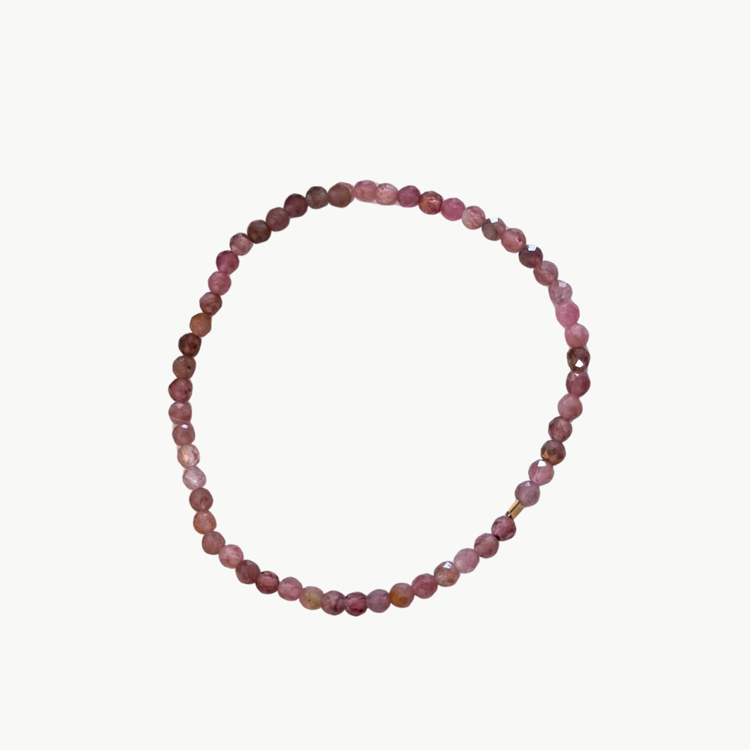 SEMIPRECIOUS BRACELET IN MAUVE TAUPE by MARIT RAE - Romi Boutique