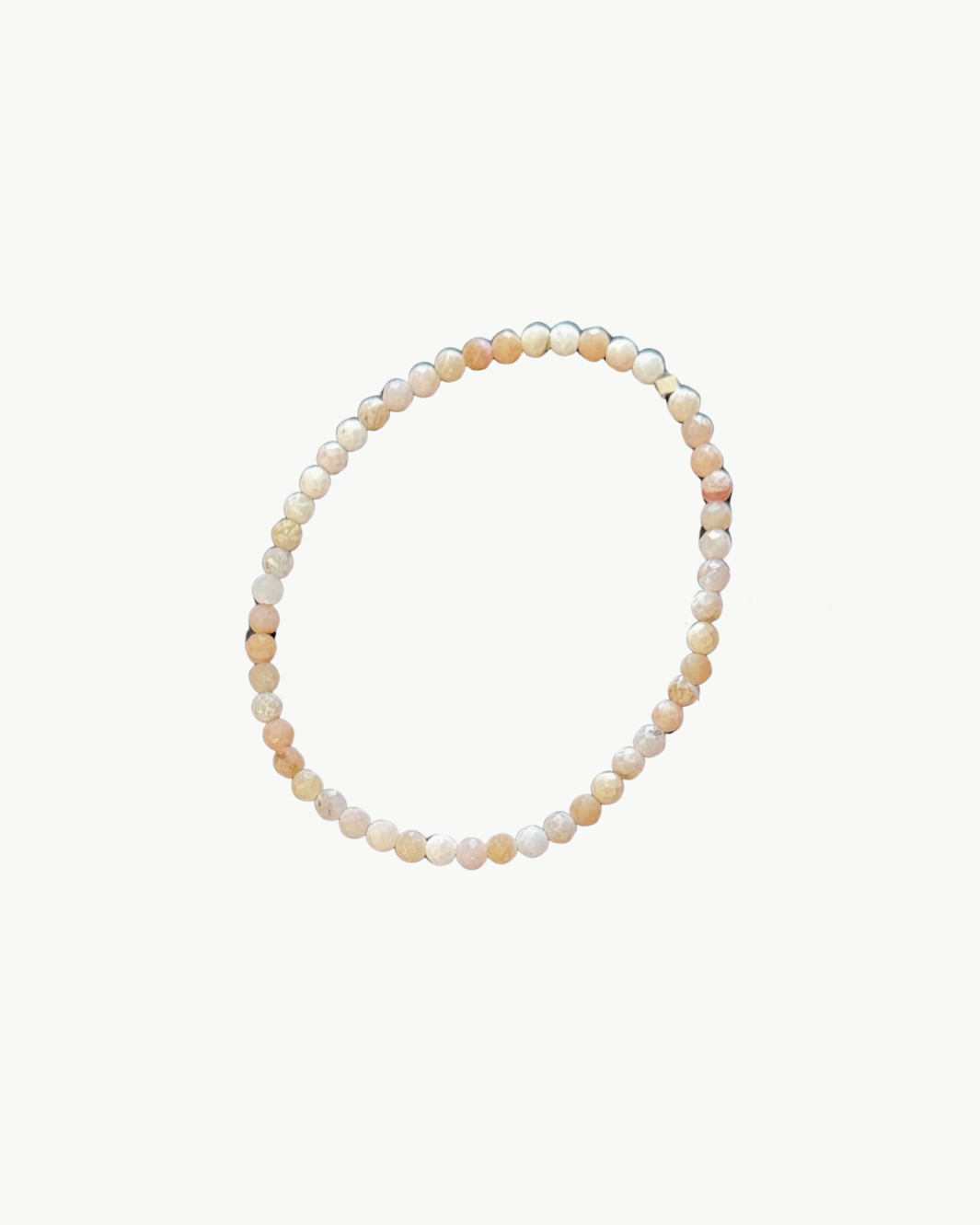 SEMIPRECIOUS BRACELET IN PEACH MARBLE by Marit Rae - Romi Boutique