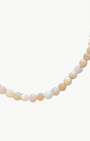 SEMIPRECIOUS BRACELET IN PEACH MARBLE by Marit Rae - Romi Boutique