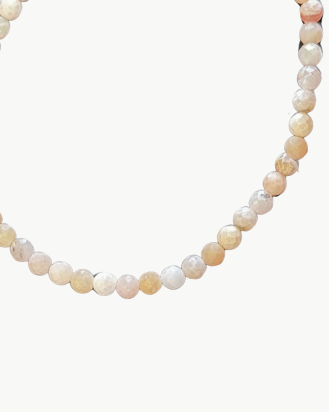 SEMIPRECIOUS BRACELET IN PEACH MARBLE by Marit Rae - Romi Boutique