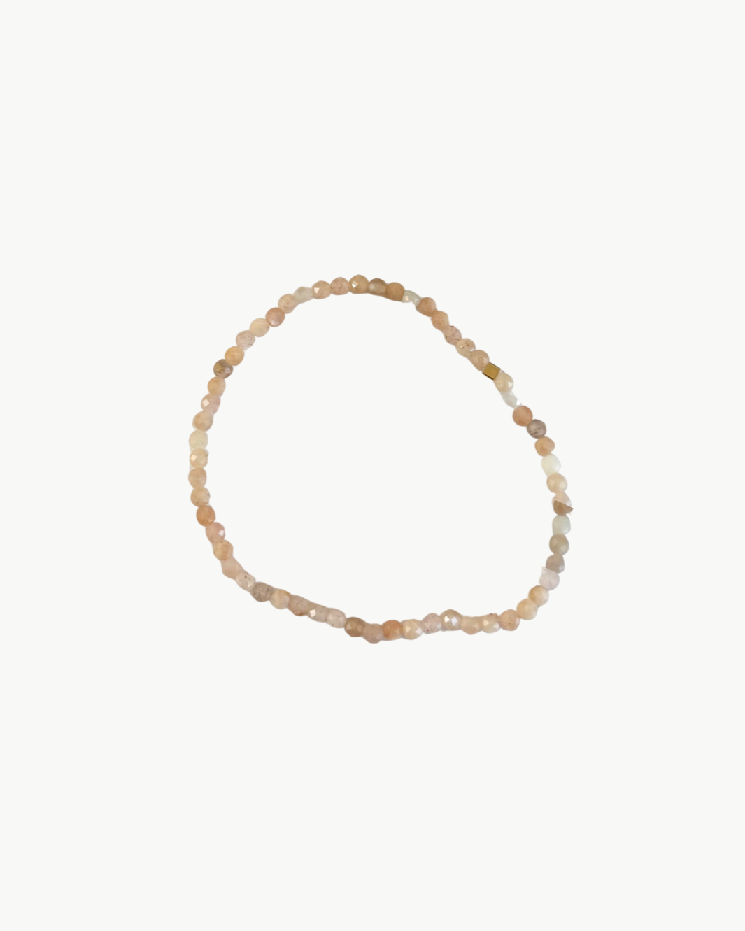 SKINNY SEMIPRECIOUS BRACELET IN PINK ASH by MARIT RAE - Romi Boutique