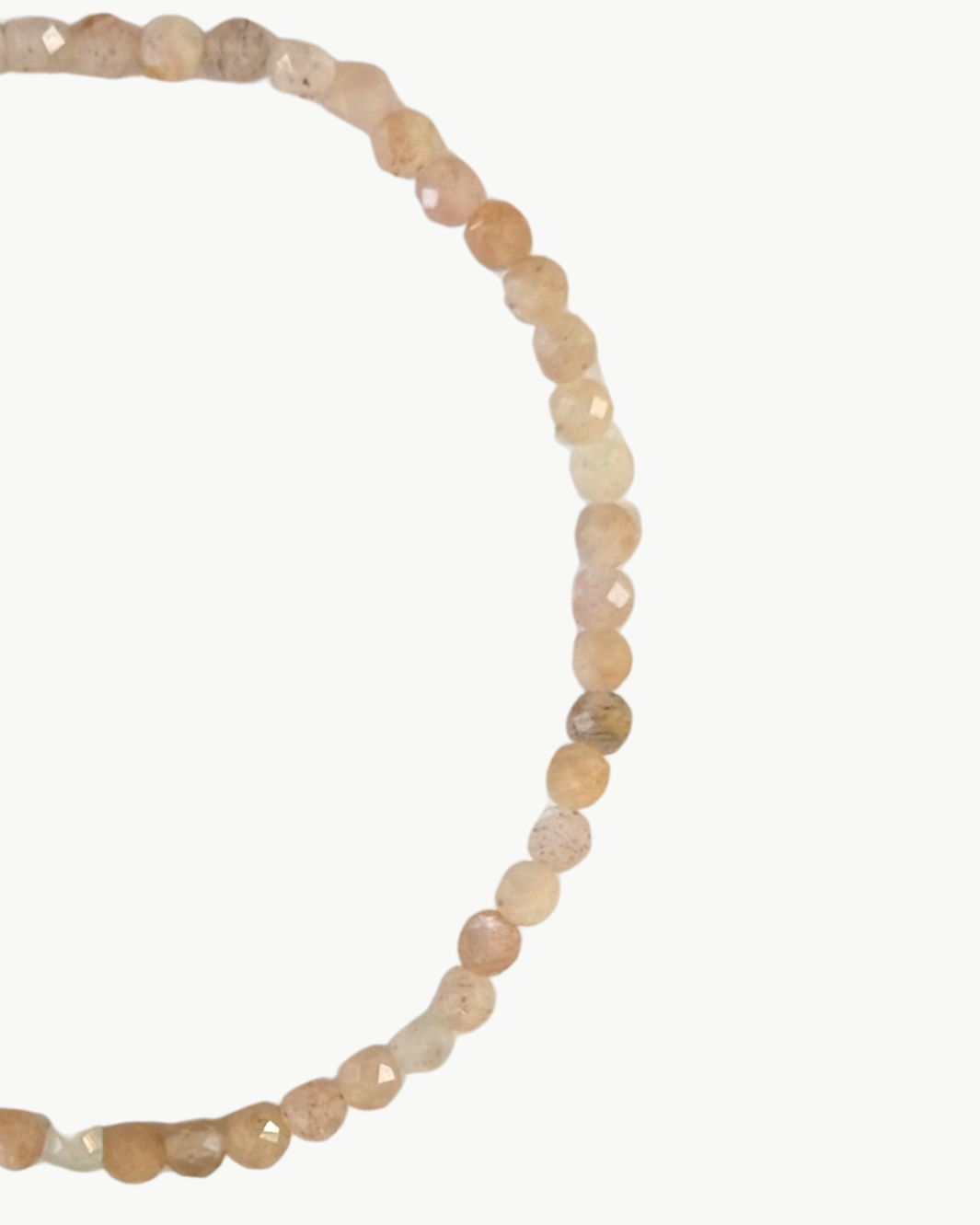 SKINNY SEMIPRECIOUS BRACELET IN PINK ASH by MARIT RAE - Romi Boutique