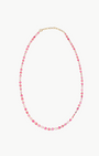OVAL LINK NECKLACE IN PINK MULTI by Marit Rae - Romi Boutique