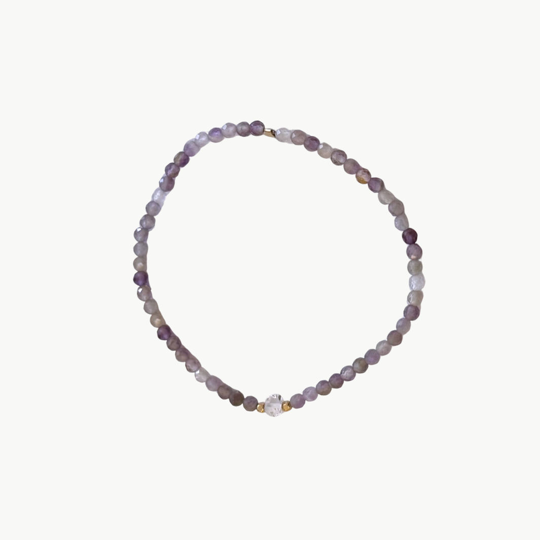 BEADED BRACELET IN PURPLE by Marit Rae - Romi Boutique