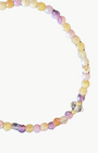 BEADED BRACELET IN PURPLE/TAN MULTI by Marit Rae - Romi Boutique