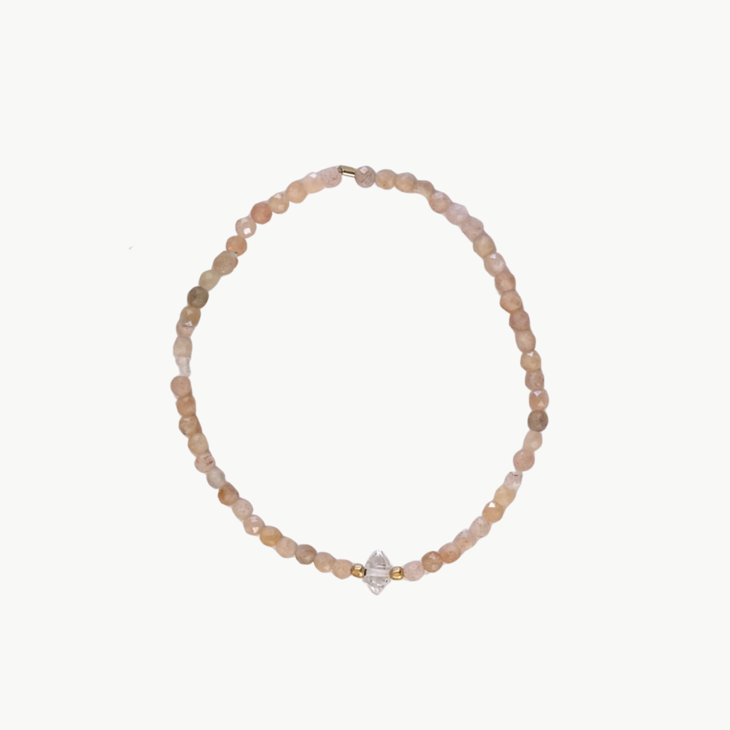 BEADED BRACELET IN ROSE MULTI by Marit Rae - Romi Boutique