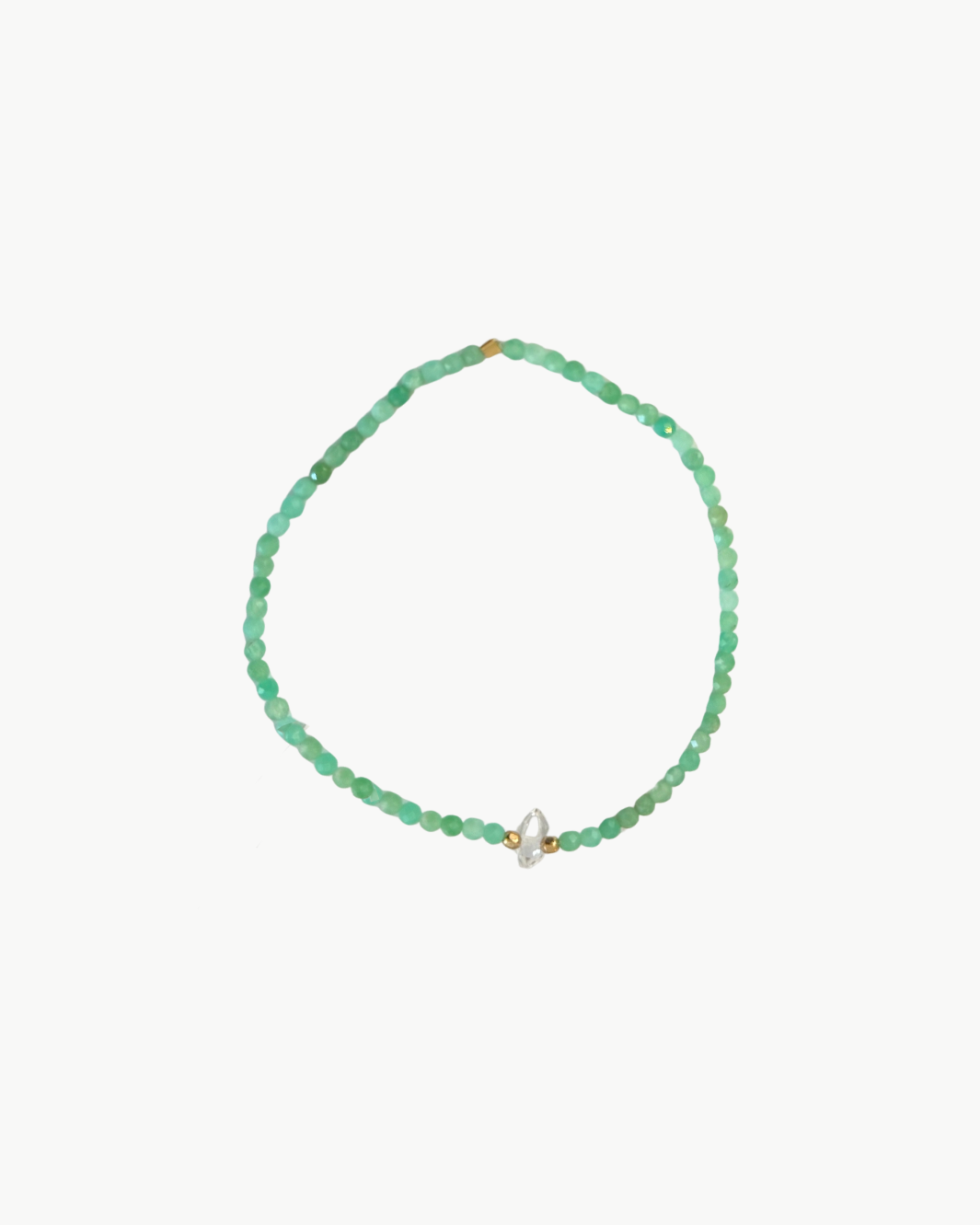 BEADED BRACELET IN SEAFOAM GREEN by MARIT RAE - Romi Boutique