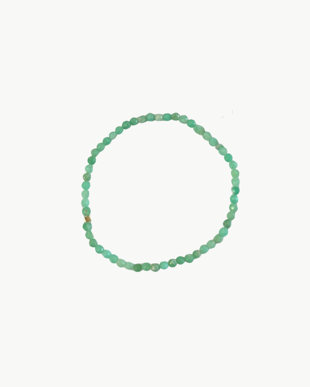 SKINNY SEMIPRECIOUS BRACELET IN SEAFOAM GREEN by MARIT RAE - Romi Boutique
