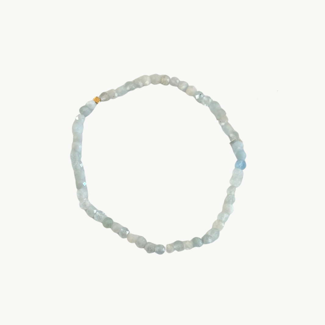 SEMIPRECIOUS BRACELET IN SOFT GREY by MARIT RAE - Romi Boutique