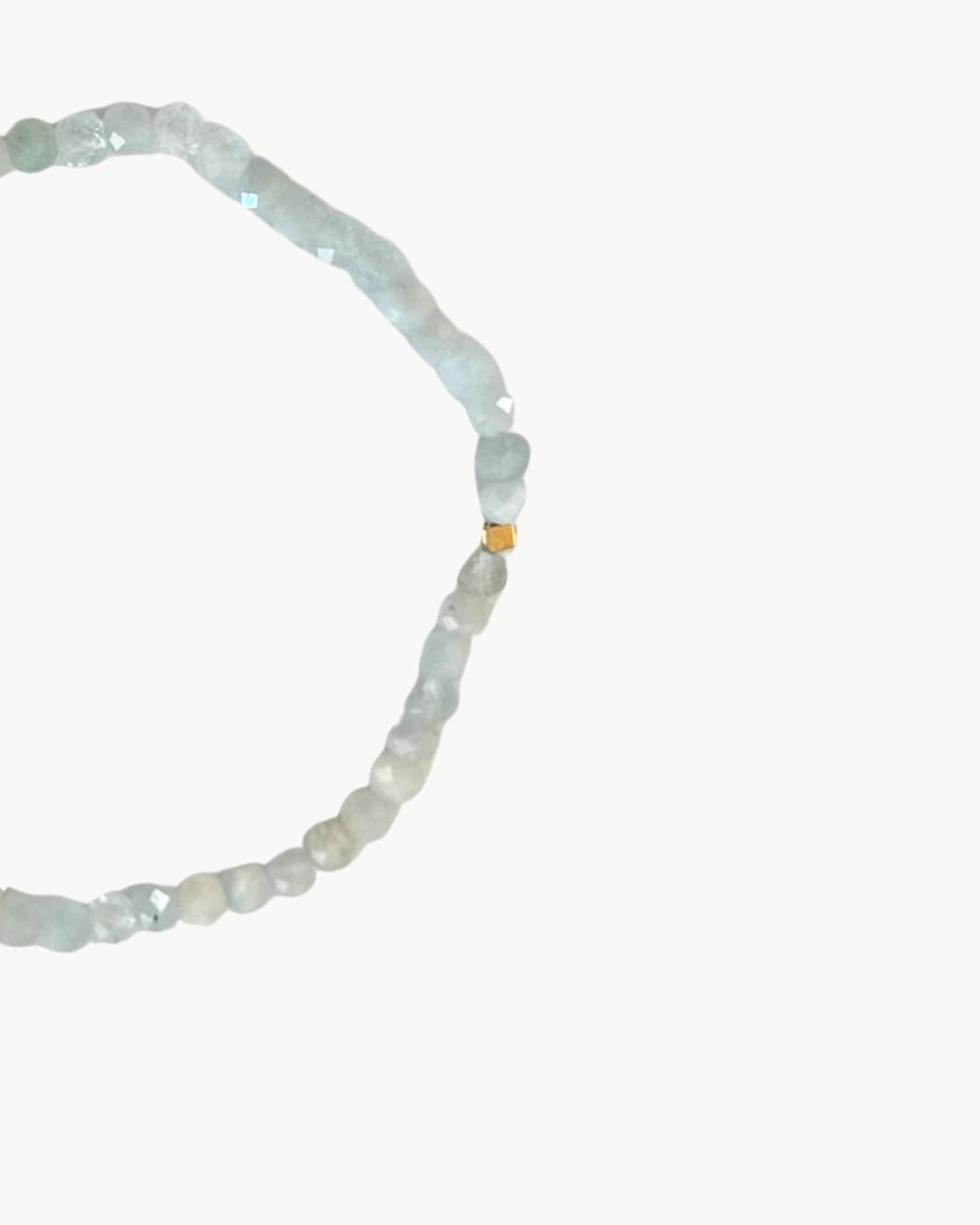 SEMIPRECIOUS BRACELET IN SOFT GREY by MARIT RAE - Romi Boutique