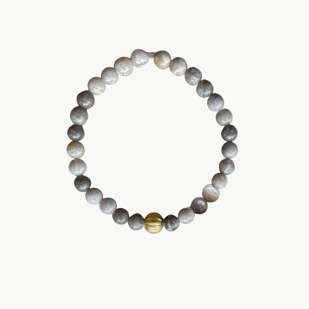 CHARM BRACELET IN TAUPE MULTI by Marit Rae - Romi Boutique