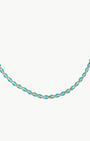 OVAL LINK NECKLACE IN TEAL by Marit Rae - Romi Boutique