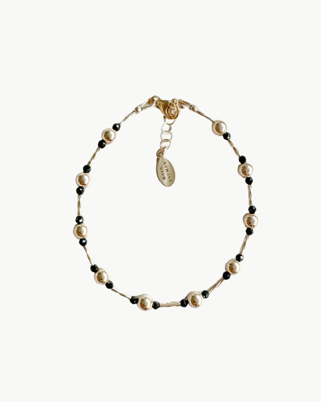 ALEXA BRACELET IN BLACK SPINEL by Maya Bauman - Romi Boutique