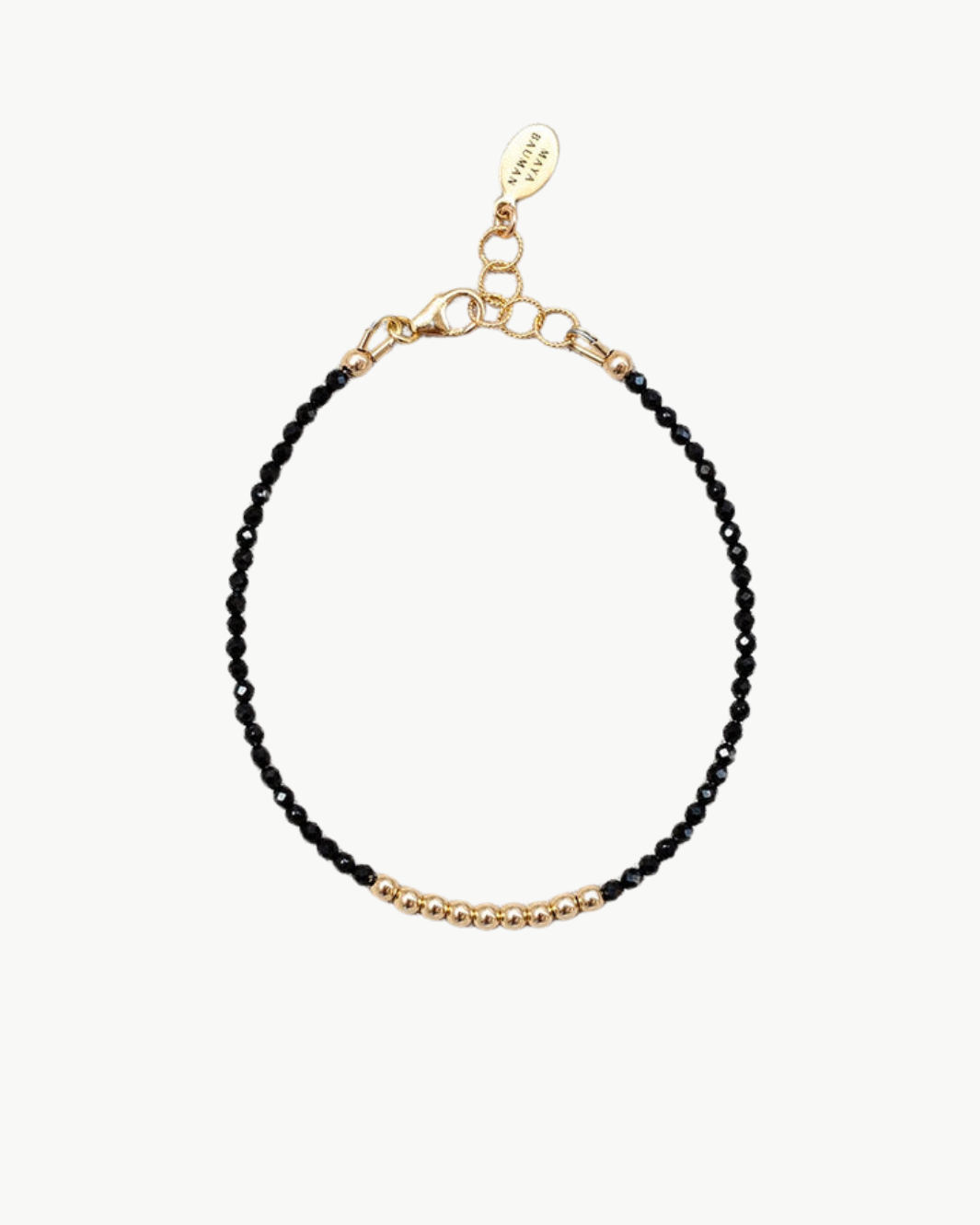 MEG BRACELET IN BLACK SPINEL by Maya Bauman - Romi Boutique