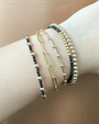 MEG BRACELET IN BLACK SPINEL by Maya Bauman - Romi Boutique
