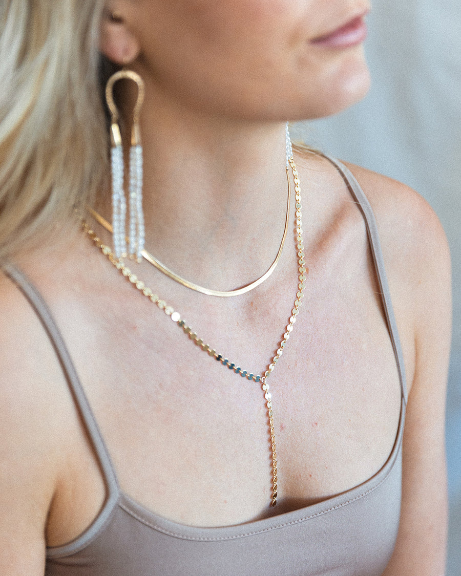 BARE NECKLACE IN GOLD by Maya Bauman - Romi Boutique