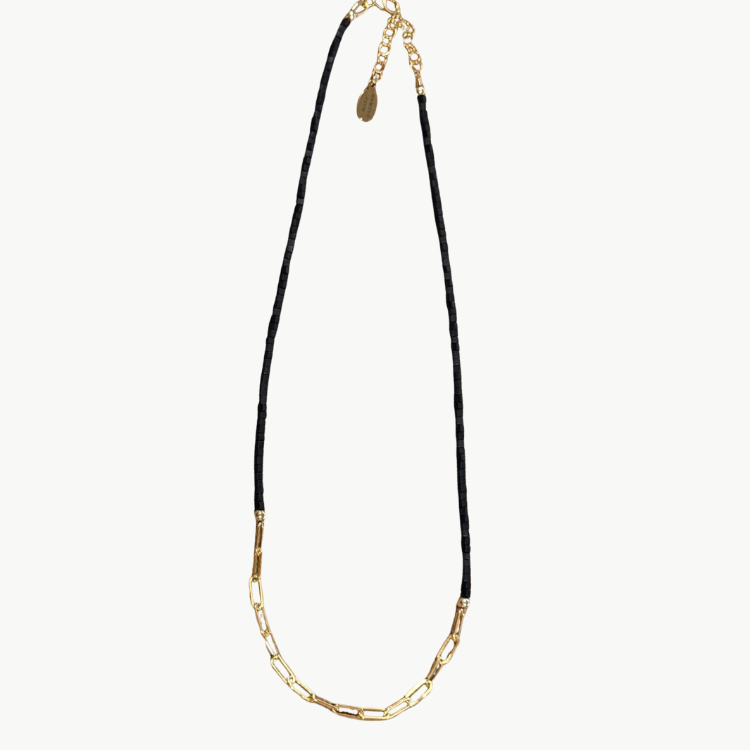 BEADED CHOKER #2 IN GOLD by Maya Bauman - Romi Boutique