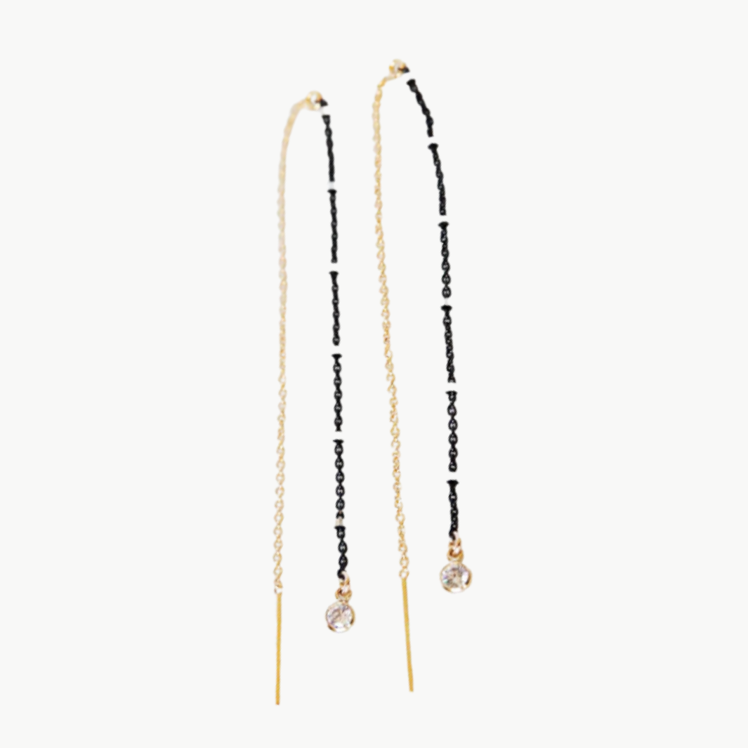 STAR LUX EARRINGS IN GOLD by Maya Bauman - Romi Boutique