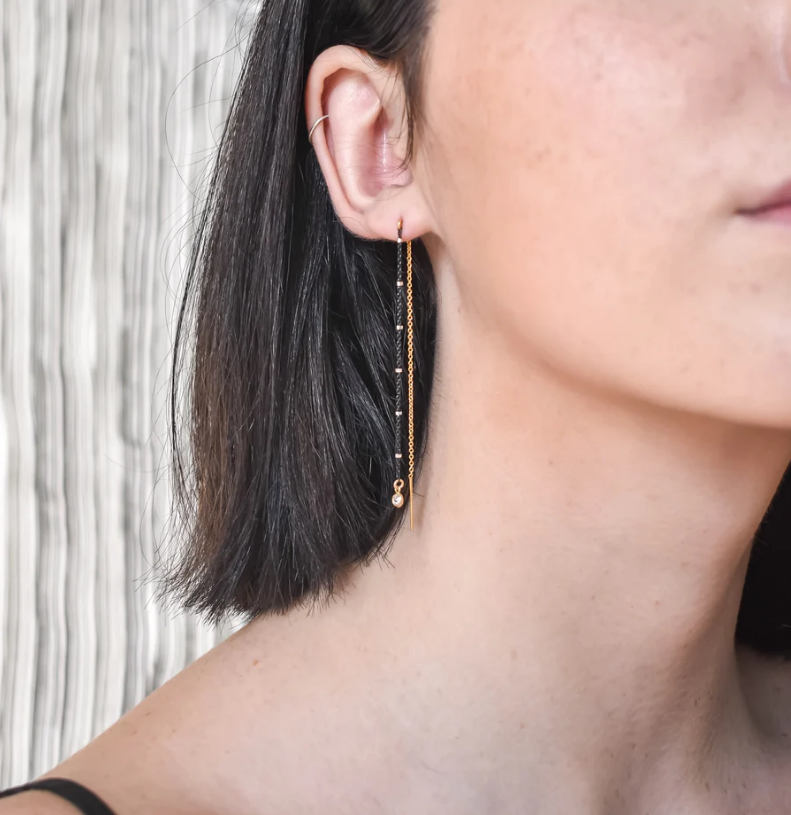 STAR LUX EARRINGS IN GOLD by Maya Bauman - Romi Boutique