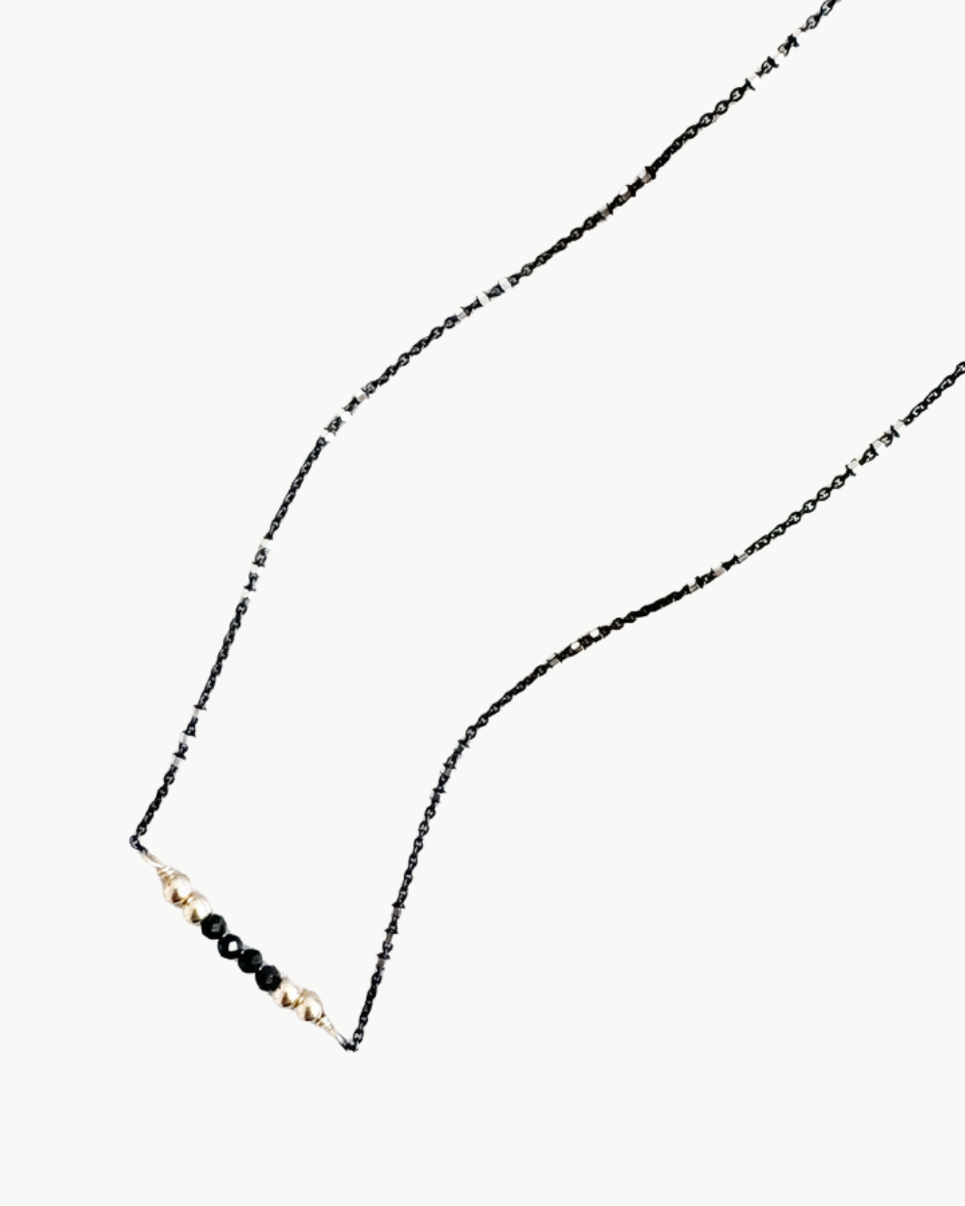 OMBRE NECKLACE IN MIX METAL by Maya Bauman - Romi Boutique