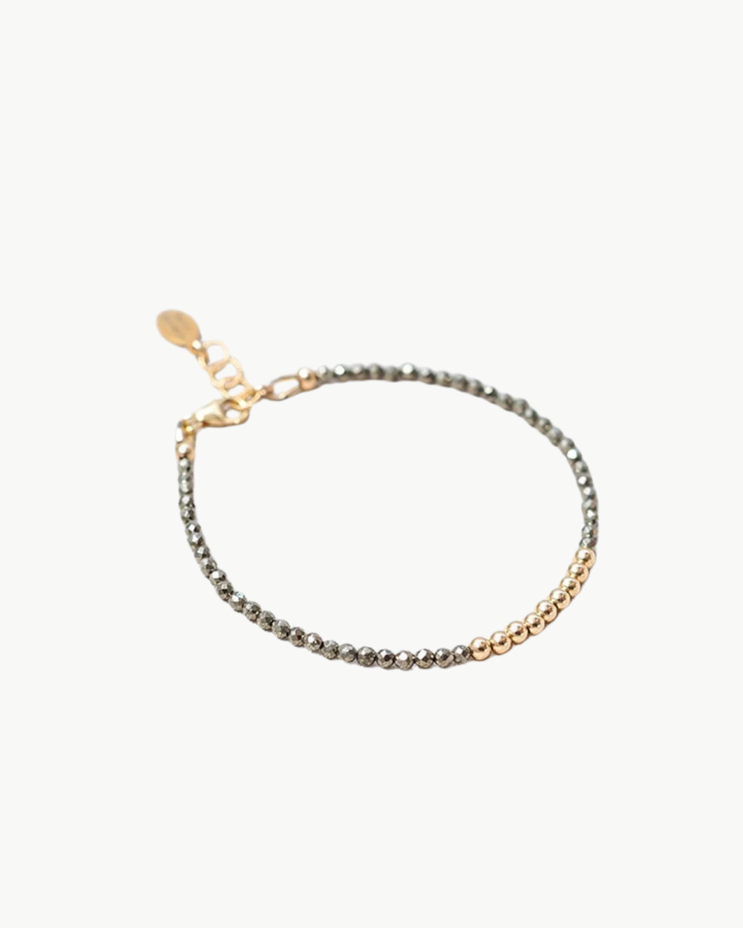 MEG BRACELET IN PYRITE by Maya Bauman - Romi Boutique