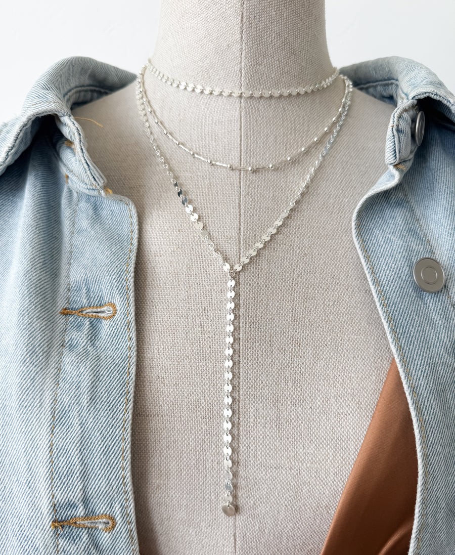 BARE NECKLACE IN SILVER by Maya Bauman - Romi Boutique