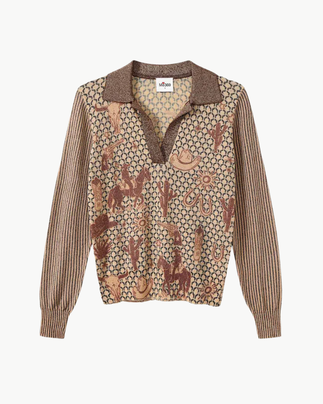 MILLIE POLO KNIT IN RODEO by Me369 - Romi Boutique