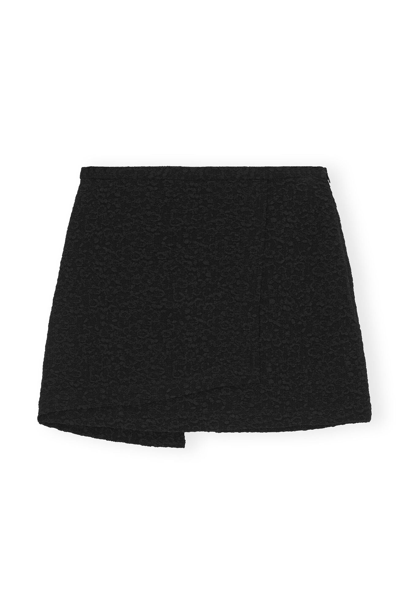 TEXTURED SUITING MINI SKIRT IN BLACK - Romi Boutique