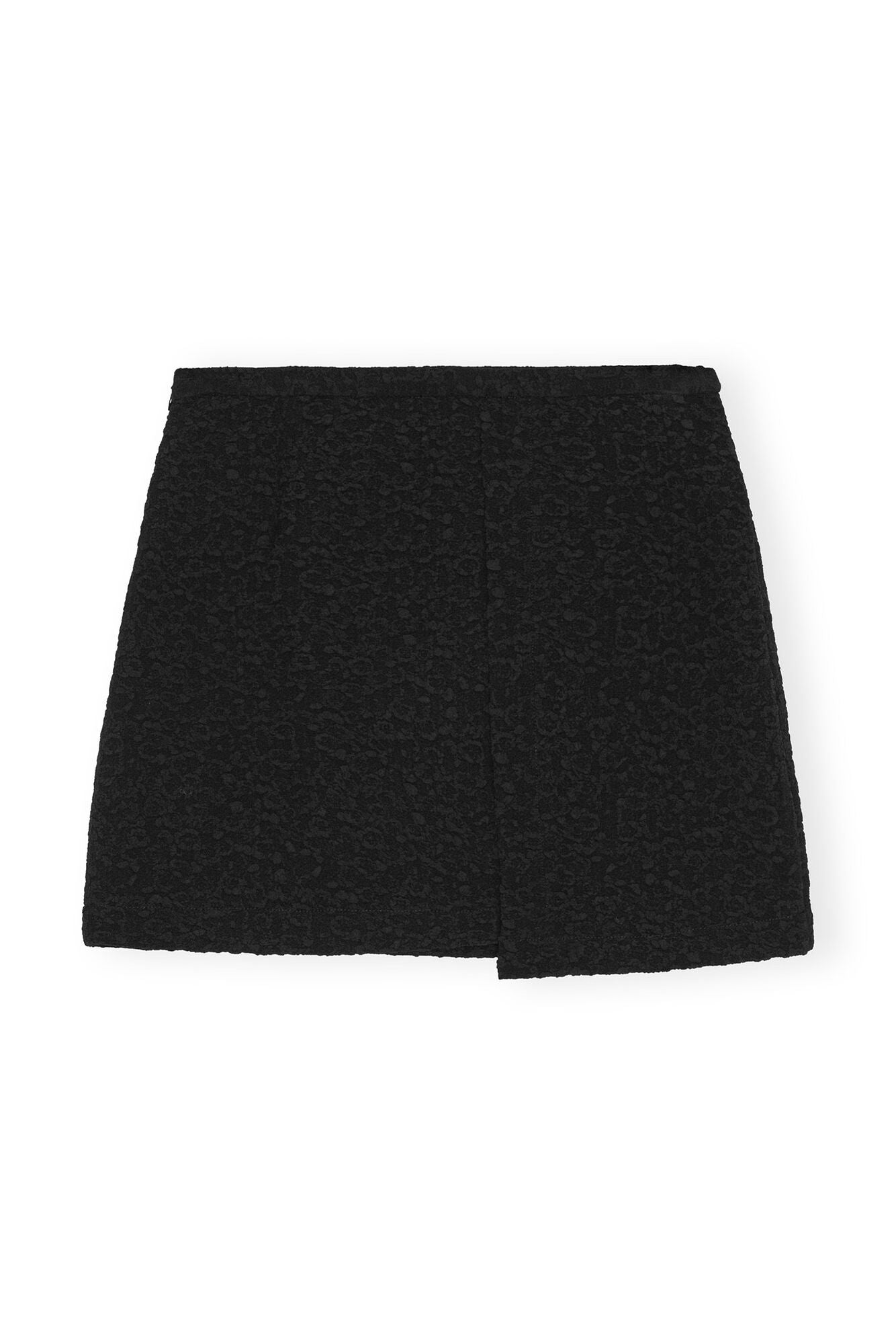 TEXTURED SUITING MINI SKIRT IN BLACK - Romi Boutique