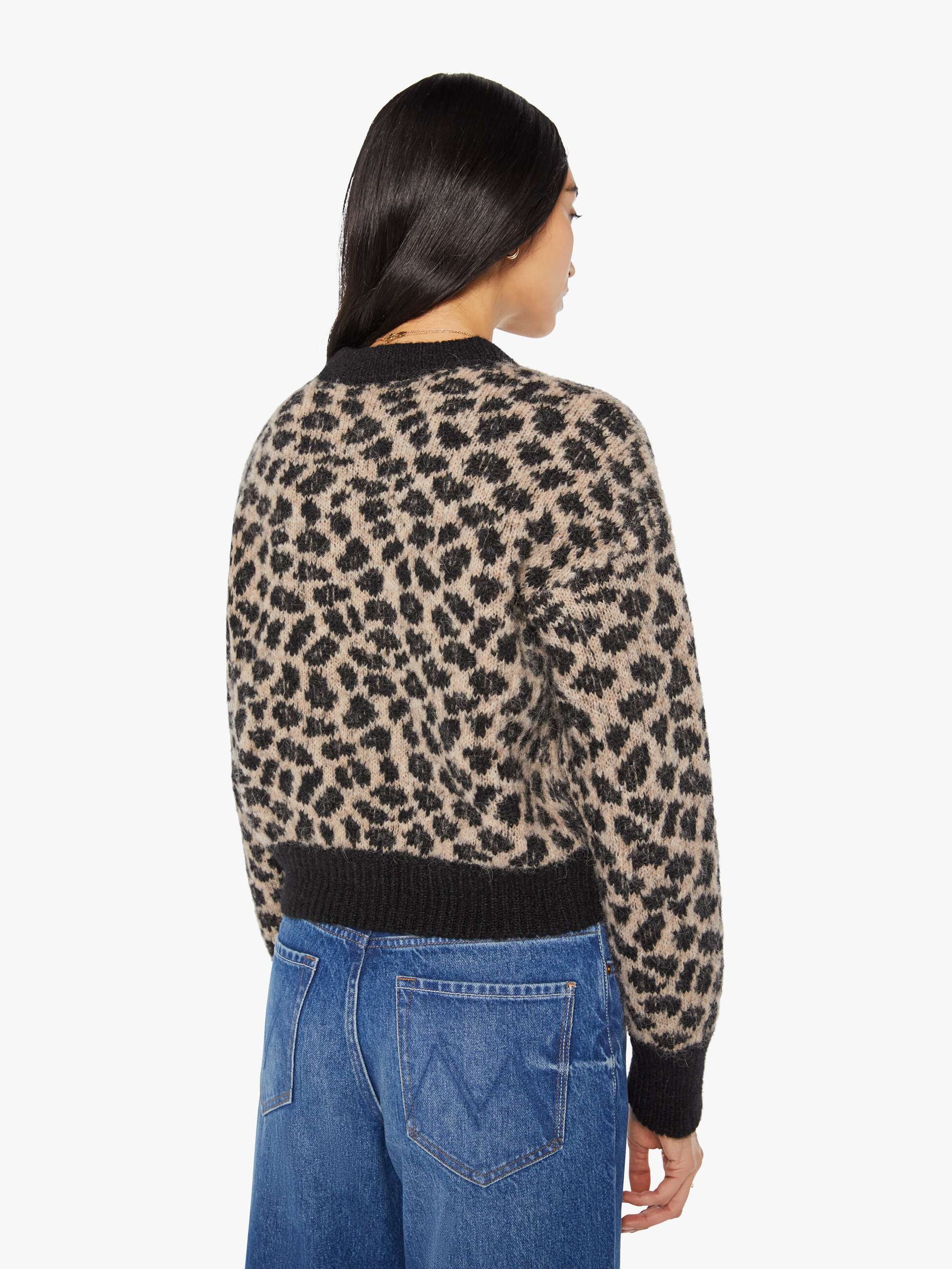 THE ITSY CROP JUMPER IN SPOTTED AT THE FRONT ROW - Romi Boutique