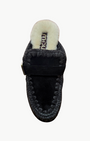 PLATFORM CLOG WITH BUCKLE STRAP IN BLACK - Romi Boutique