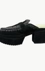 PLATFORM CLOG WITH BUCKLE STRAP IN BLACK - Romi Boutique