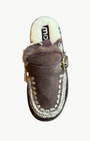 BOUNCE CLOG BUCKLE STRAP IN BROWN PEPPER - Romi Boutique
