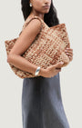 ST. BARTHS MEDIUM TOTE WATERCOLOR IN FEZ by Naghedi - Romi Boutique