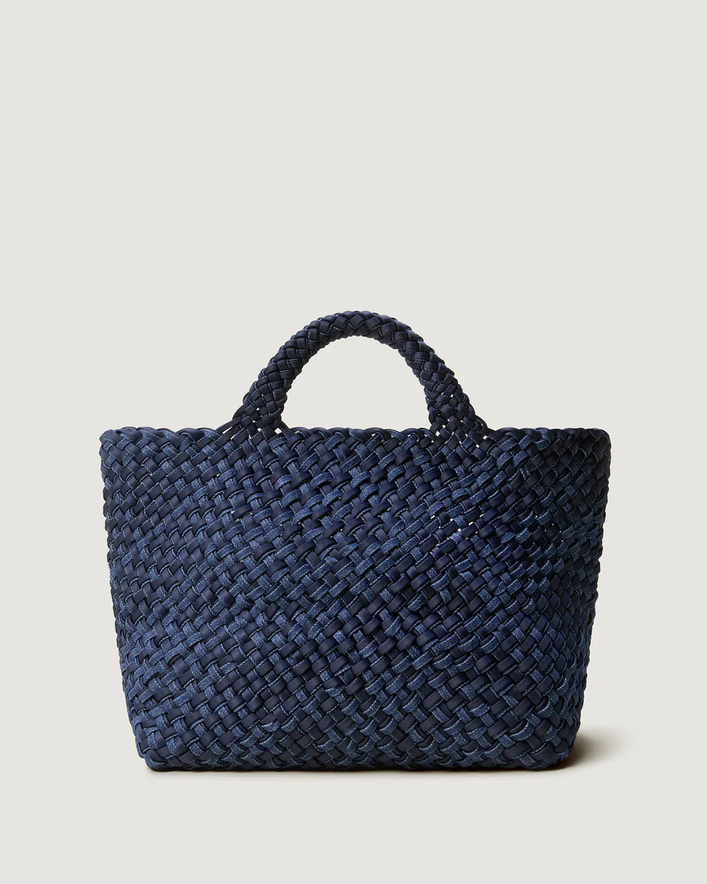ST. BARTHS MEDIUM TOTE DOUBLE WEAVE DENIM - Romi Boutique
