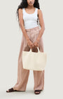 ST. BARTHS MEDIUM TOTE IN SALT - Romi Boutique