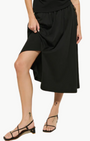 VIDA MIDI SKIRT IN JET BLACK by Nation - Romi Boutique