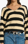 CARMINE PULLOVER IN BUTTERSCOTCH STRIPE - Romi Boutique