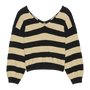CARMINE PULLOVER IN BUTTERSCOTCH STRIPE by Nation - Romi Boutique