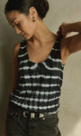 SIENNA SWEATER TANK IN TIE DYE STRIPE by Nation - Romi Boutique