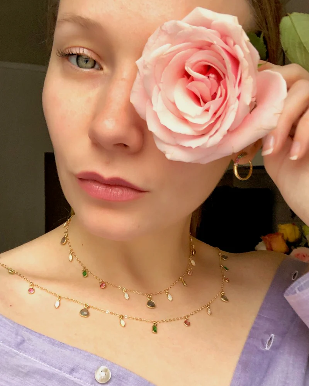 GEM NECKLACE IN CANDY by Native Gem - Romi Boutique